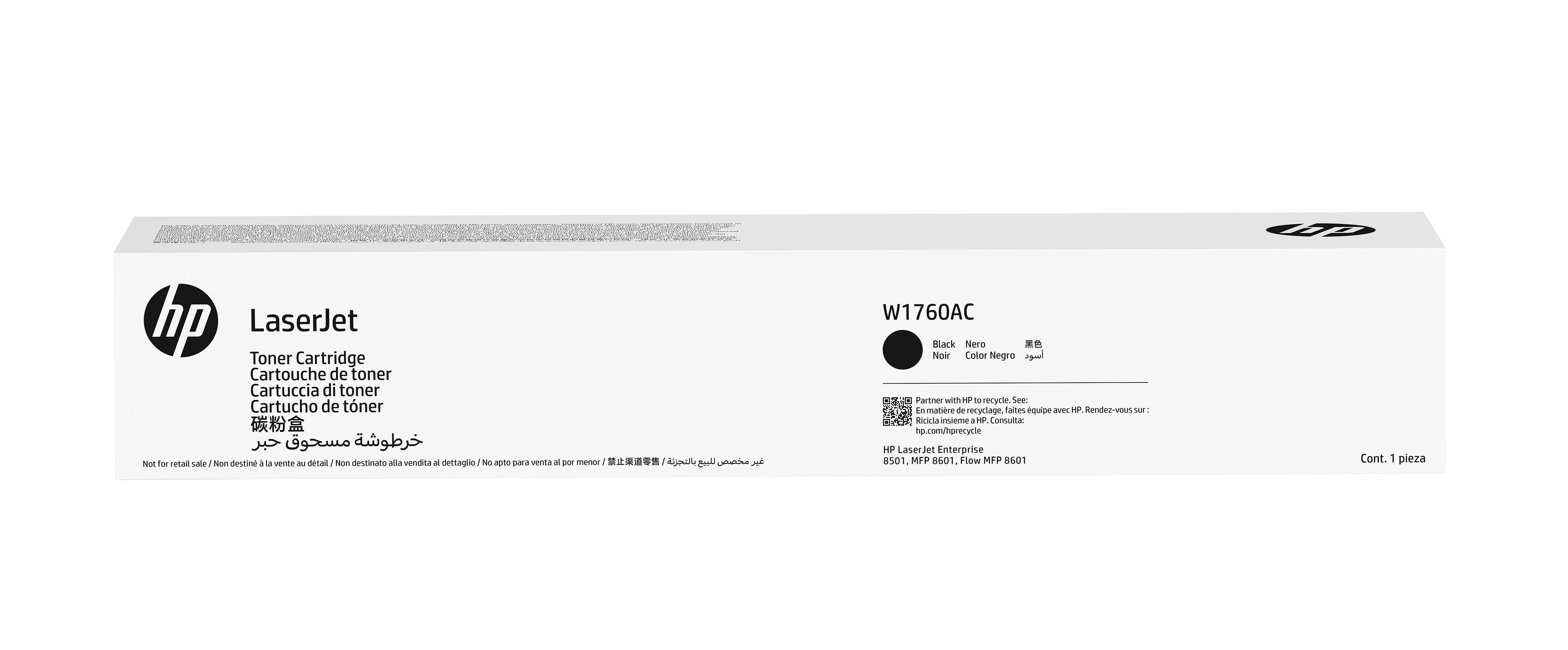 HP 176A - Schwarz - original - LaserJet - Tonerpatrone (W1760AC)