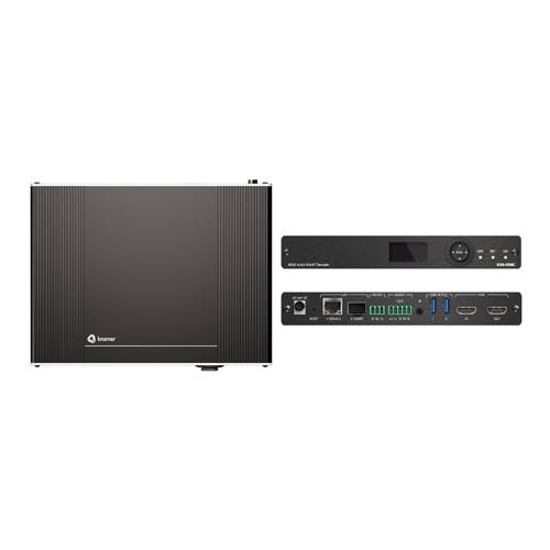 KRAMER KDS-17DEC - 4K AVoIP Streaming-Decoder mit Dante (4K@60Hz | 4:4:4 | HDMI | HDR10 | HDCP 2.3 | PoE+)