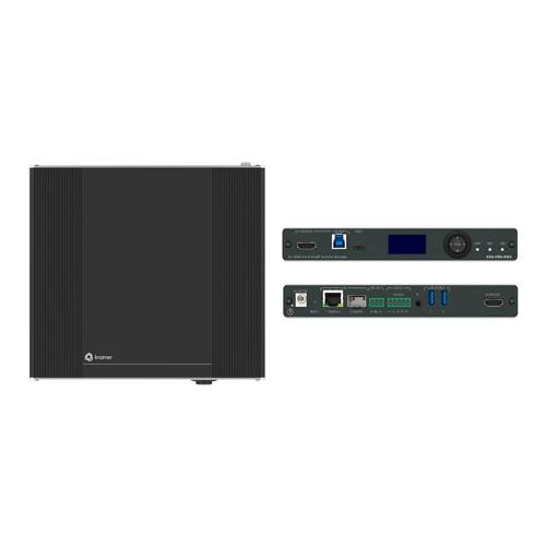 KRAMER KDS-17EN-SW2 - 2x1 4K AVoIP Switcher-Encoder mit Dante (4K@60Hz | 4:4:4 | HDR10 | Gigabit-Ethernet | PoE+)