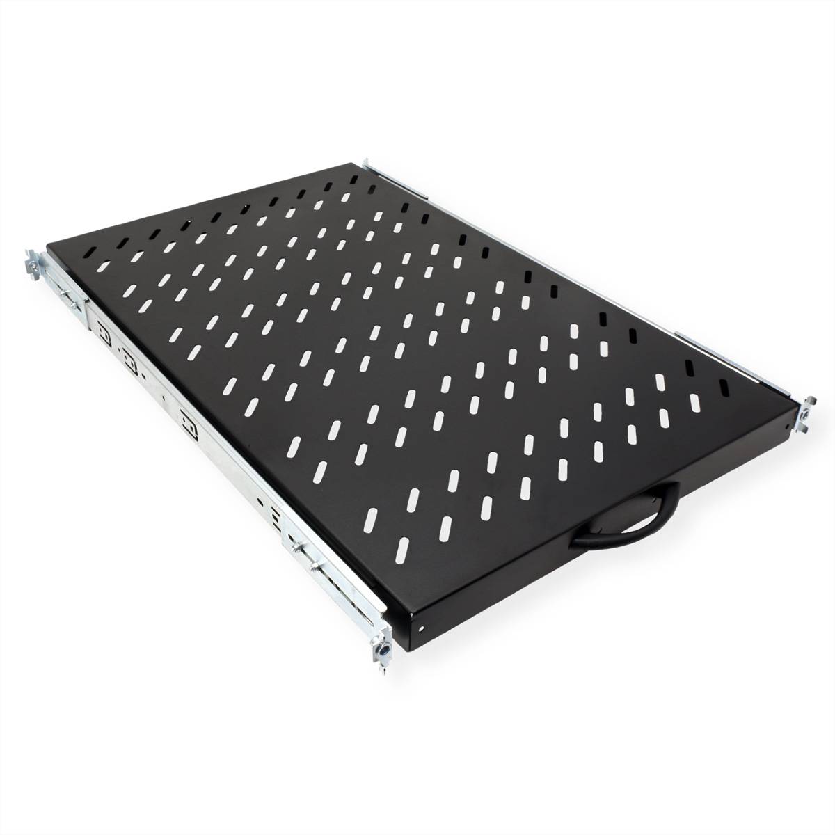 VALUE 19-Zoll-Fachboden ausziehbar, 420 x 700 mm, 25kg Traglast