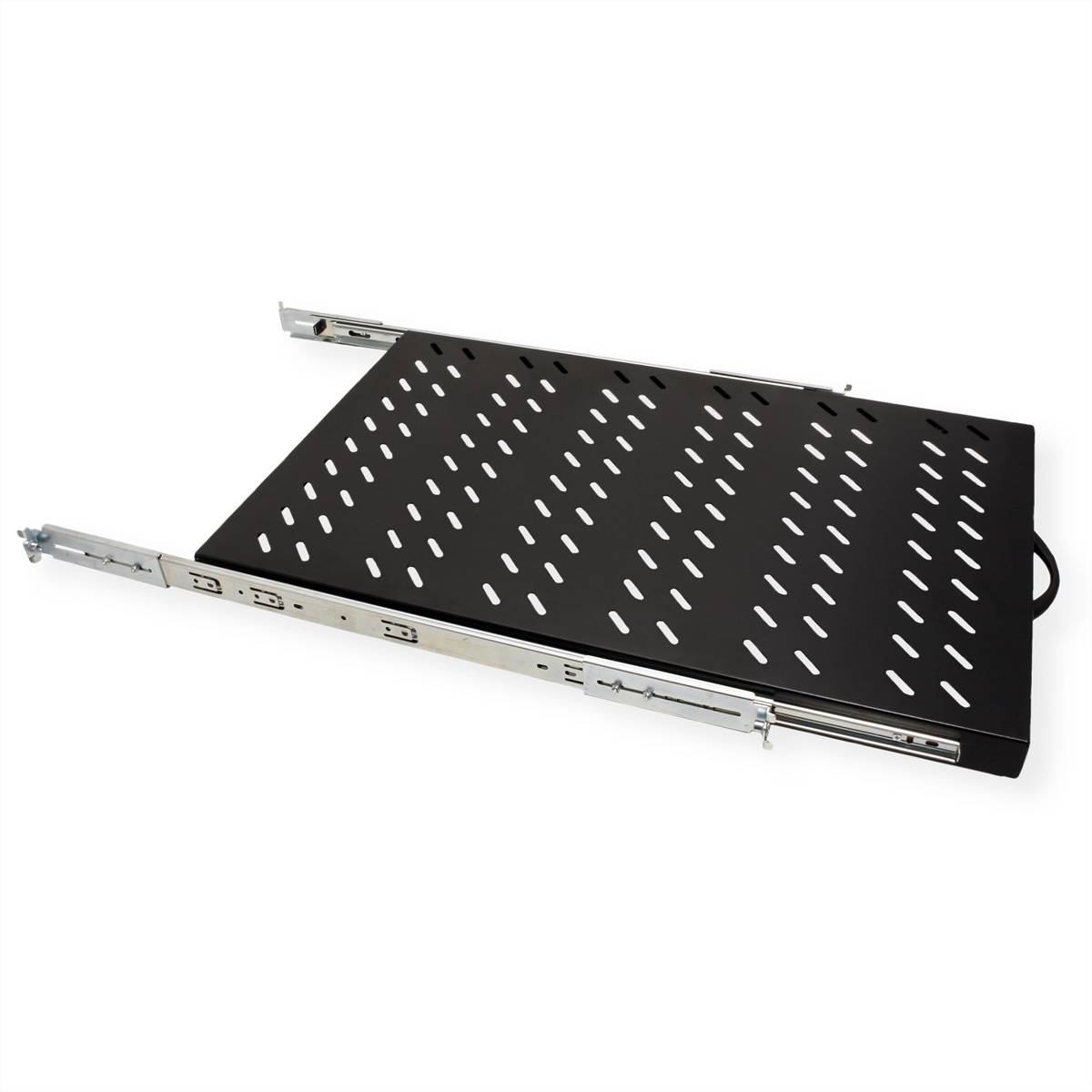 VALUE 19-Zoll-Fachboden ausziehbar, 420 x 700 mm, 25kg Traglast