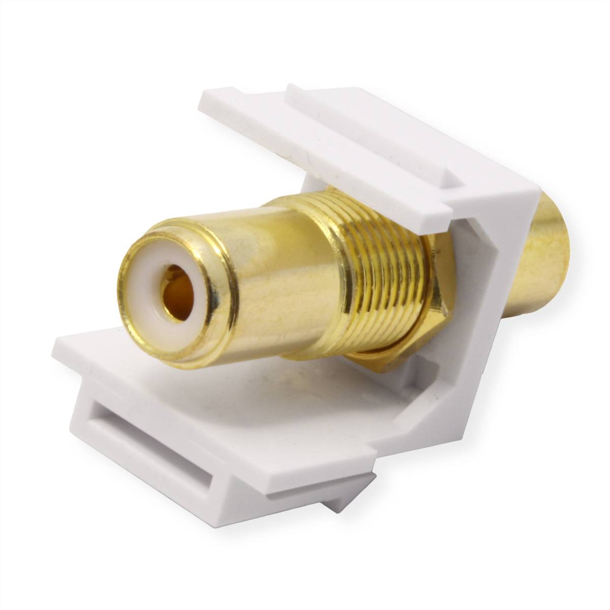 VALUE RCA-Keystone-Kupplung, Kunststoff, weiß