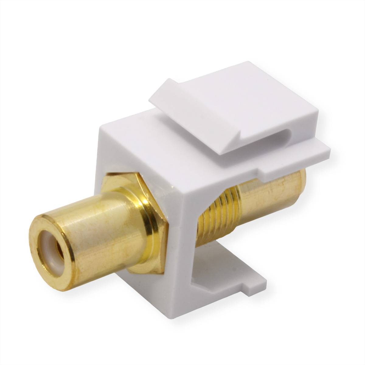 VALUE RCA-Keystone-Kupplung, Kunststoff, weiß