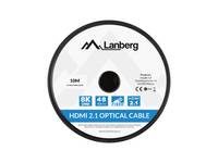 Lanberg HDMI KABEL M/M V2.1 10M 8K SCHWARZ OPTISCH AOC - Kabel - Digital/Display/Video