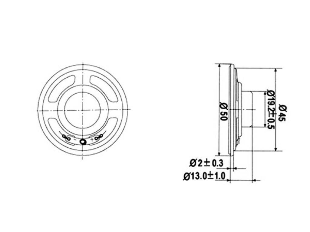 MINI-LAUTSPRECHER - 0.5W / 8 OHM - Ø 50mm