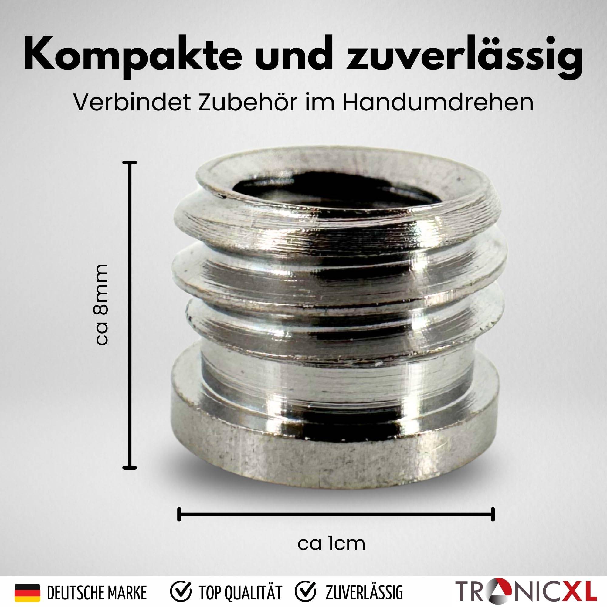 25 Adapter 1/4 auf 3/8 Zoll Kamera Schraubadapter Mikrofonständeradapter Stativgewindeadapter Gewindeadapter Schraube Gewinde 1/4" 3/8" I 25 Stück