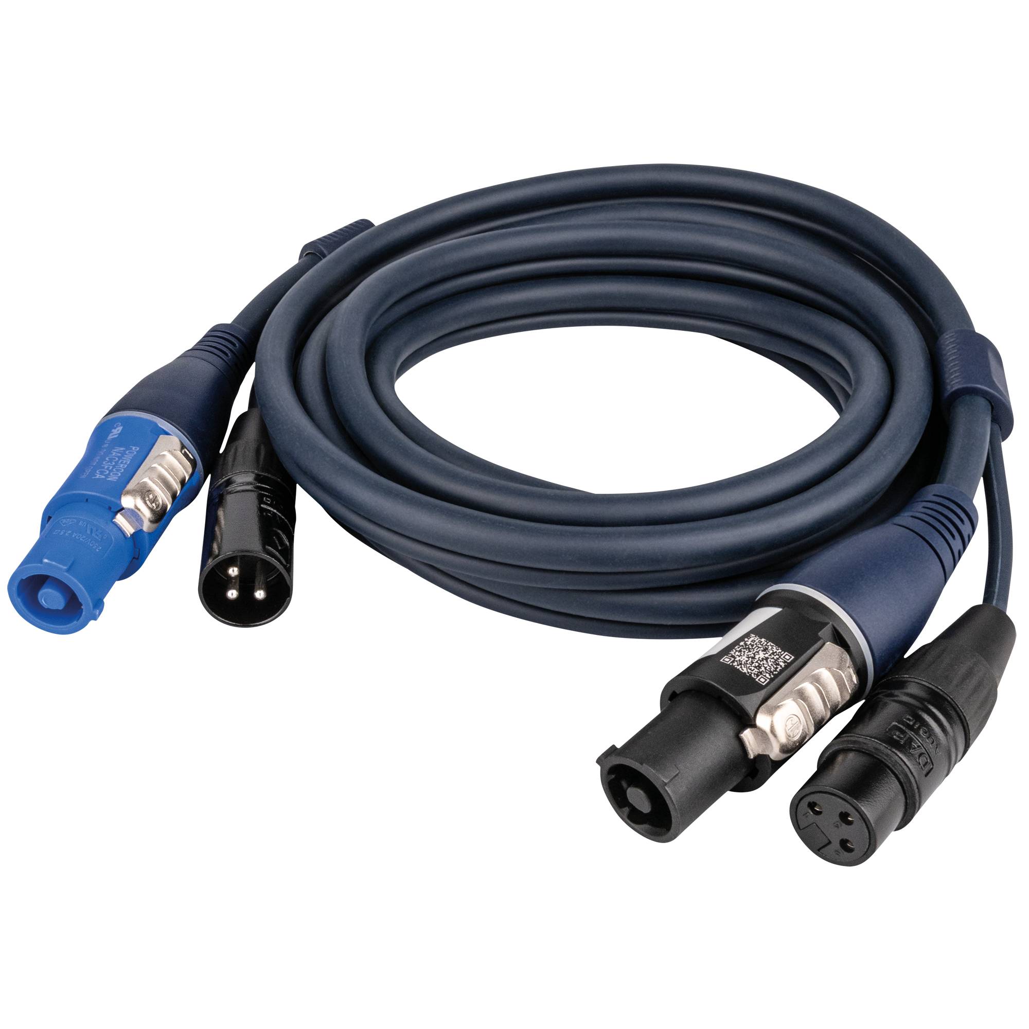 DAP FP17 Hybrid Cable - powerCON & 3-pin XLR - Audio / Power 3 m