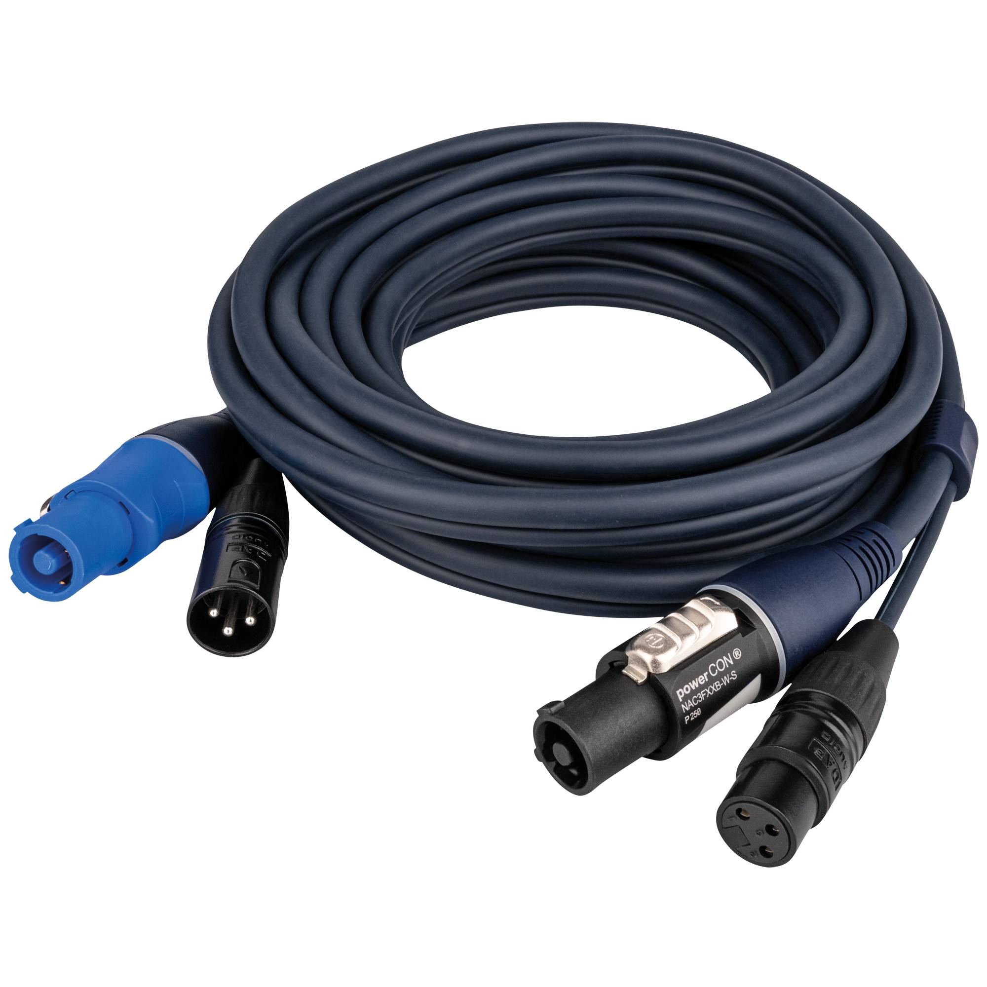 DAP FP17 Hybrid Cable - powerCON & 3-pin XLR - Audio / Power 6 m