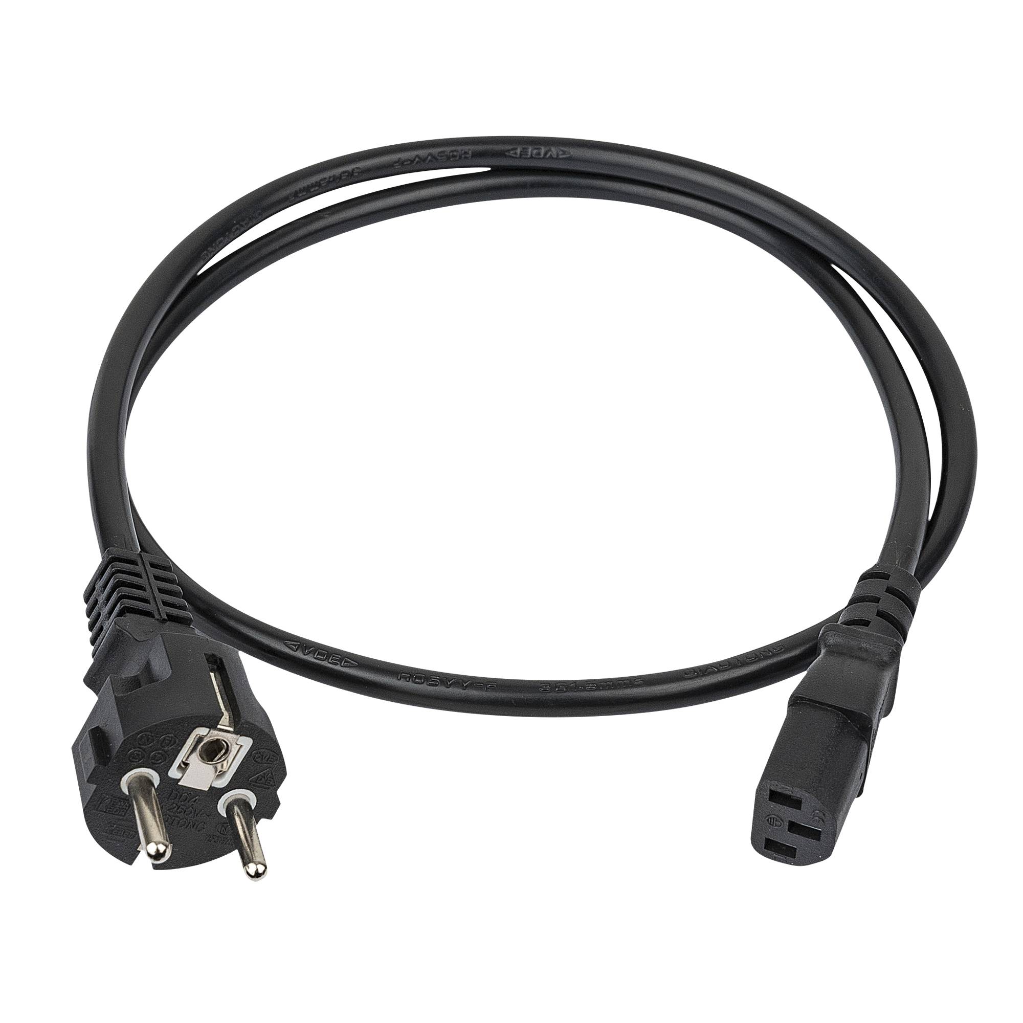 DAP Schuko Male to IEC C13 3x 1.5 mm² 1 m