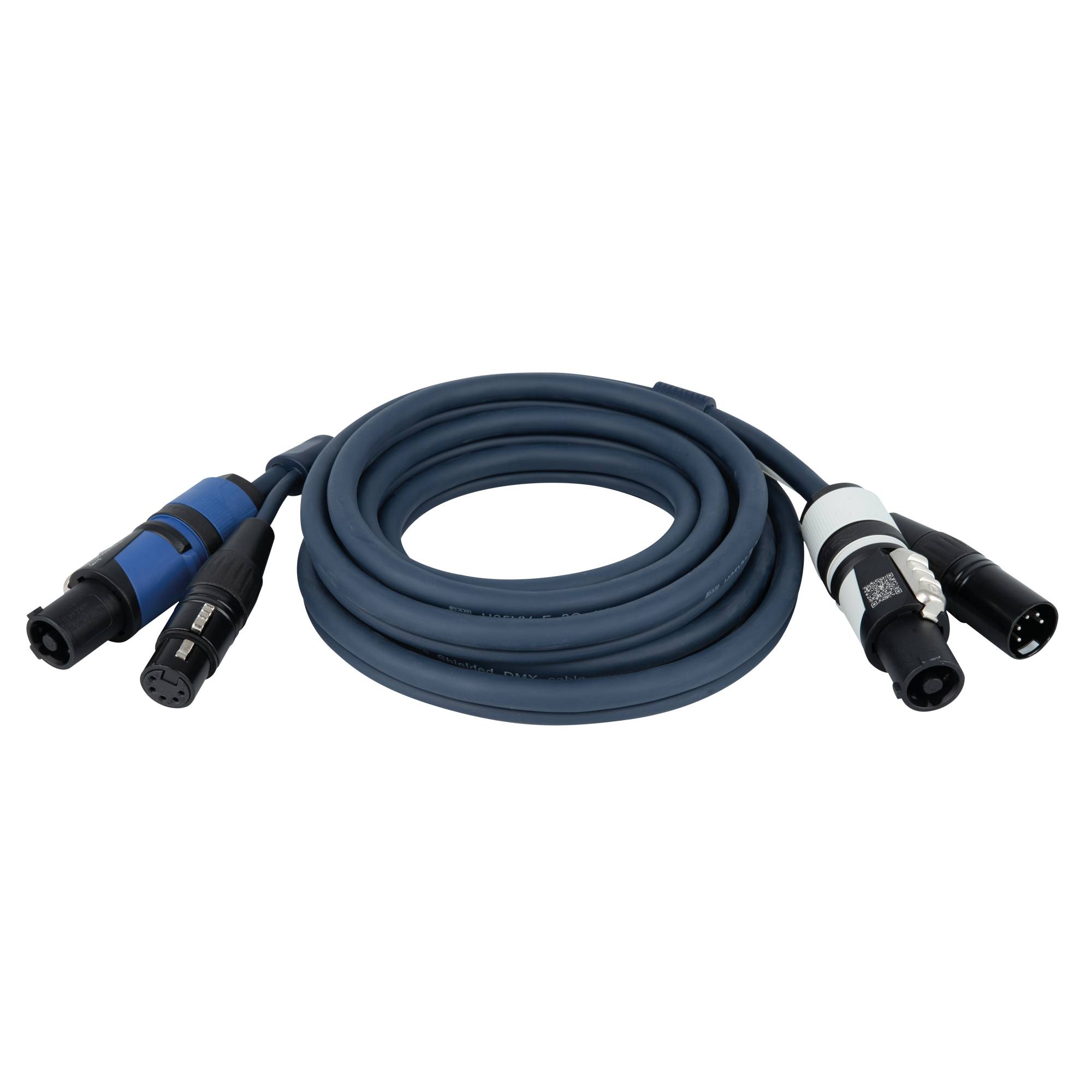 DAP FP18 Hybrid Cable - powerCON & 5-pin XLR - DMX / Power DMX & Strom - 3 m