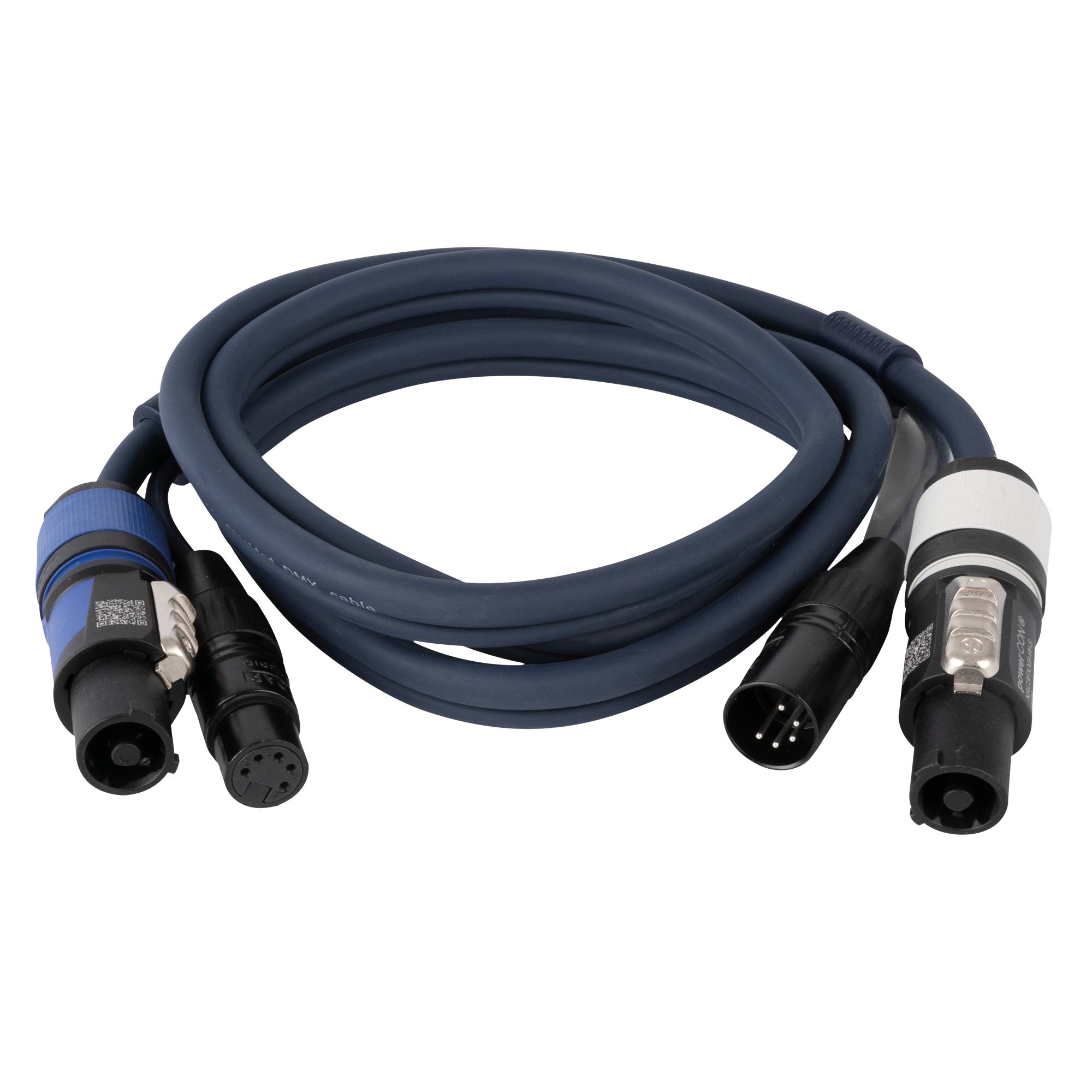 DAP FP18 Hybrid Cable - powerCON & 5-pin XLR - DMX / Power DMX & Strom - 150 cm