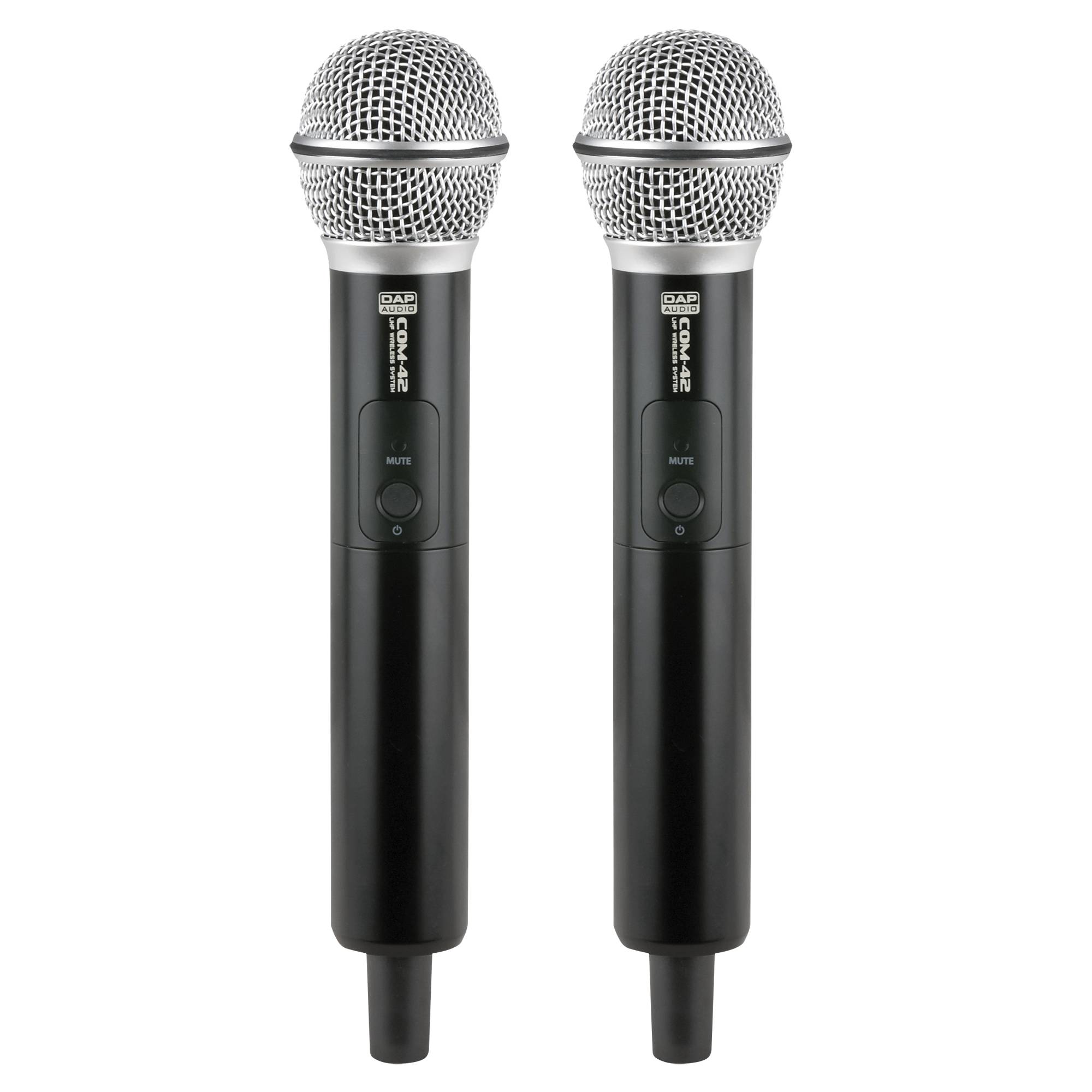 DAP COM-42 Kabelloses UHF-Handmikrofon mit 2 Kanälen