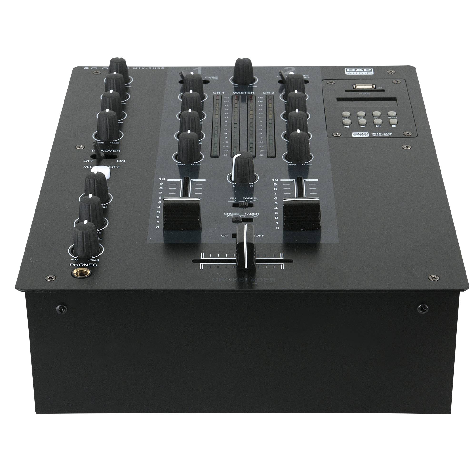 DAP CORE MIX-2 USB Zweikanal-DJ-Mixer mit USB-Schnittstelle