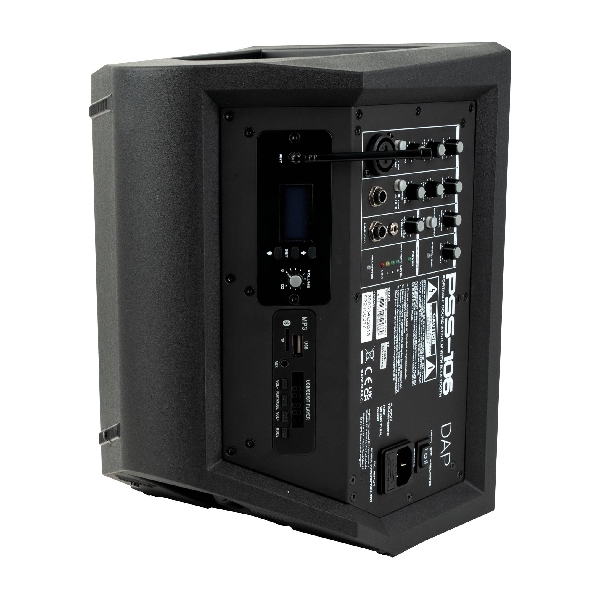 DAP PSS-106 Battery Speaker with Wireless Receiver 6,5" Akku-Lautsprecher, inkl. drahtlosem Handmikrofon
