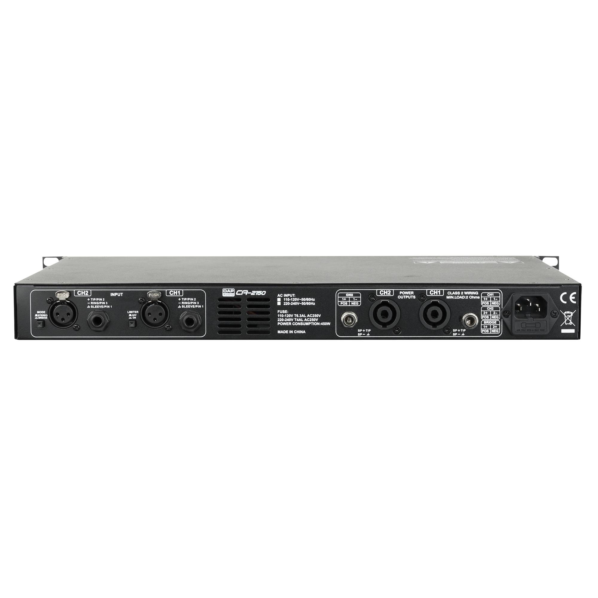 DAP CA-2150 Kompakter 2-Kanal-Verstärker (2x 150 W)