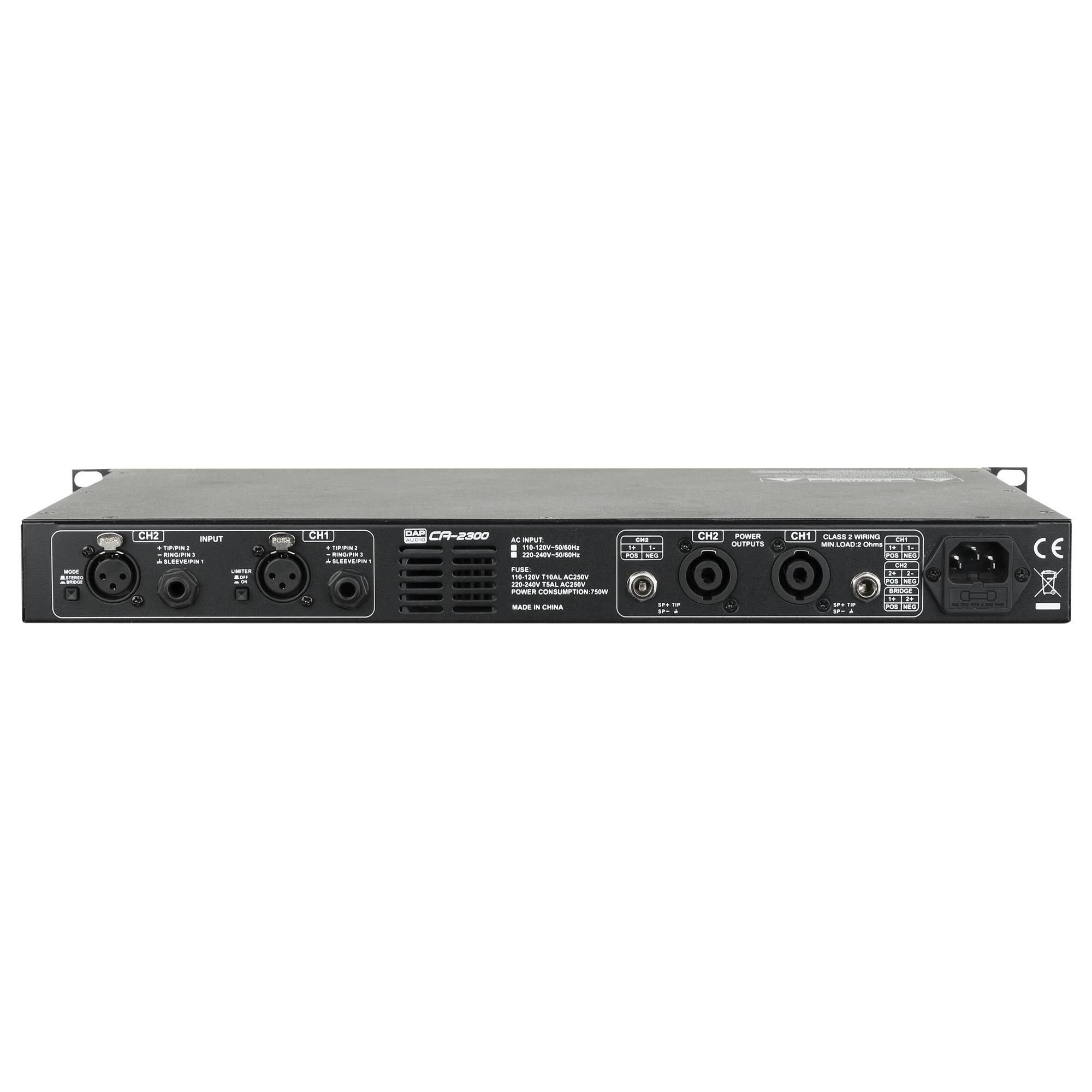 DAP CA-2300 Kompakter 2-Kanal-Verstärker (2x 300 W)