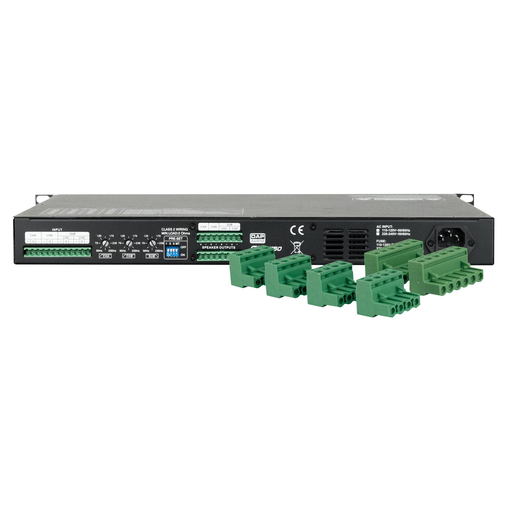 DAP CA-4150 Kompakter 4-Kanal-Verstärker (4x 150 W)