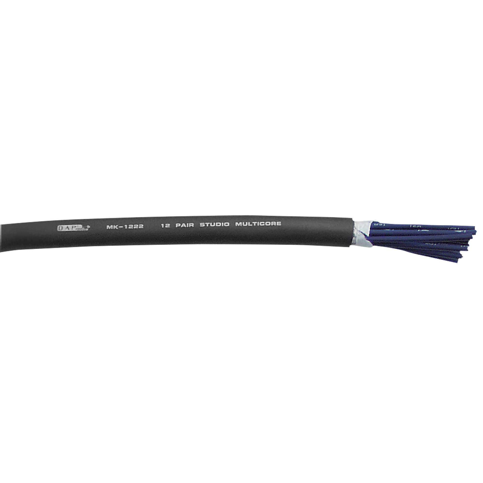 DAP MK-1222 Studio Multicore 12-paariges Kabel - schwarz