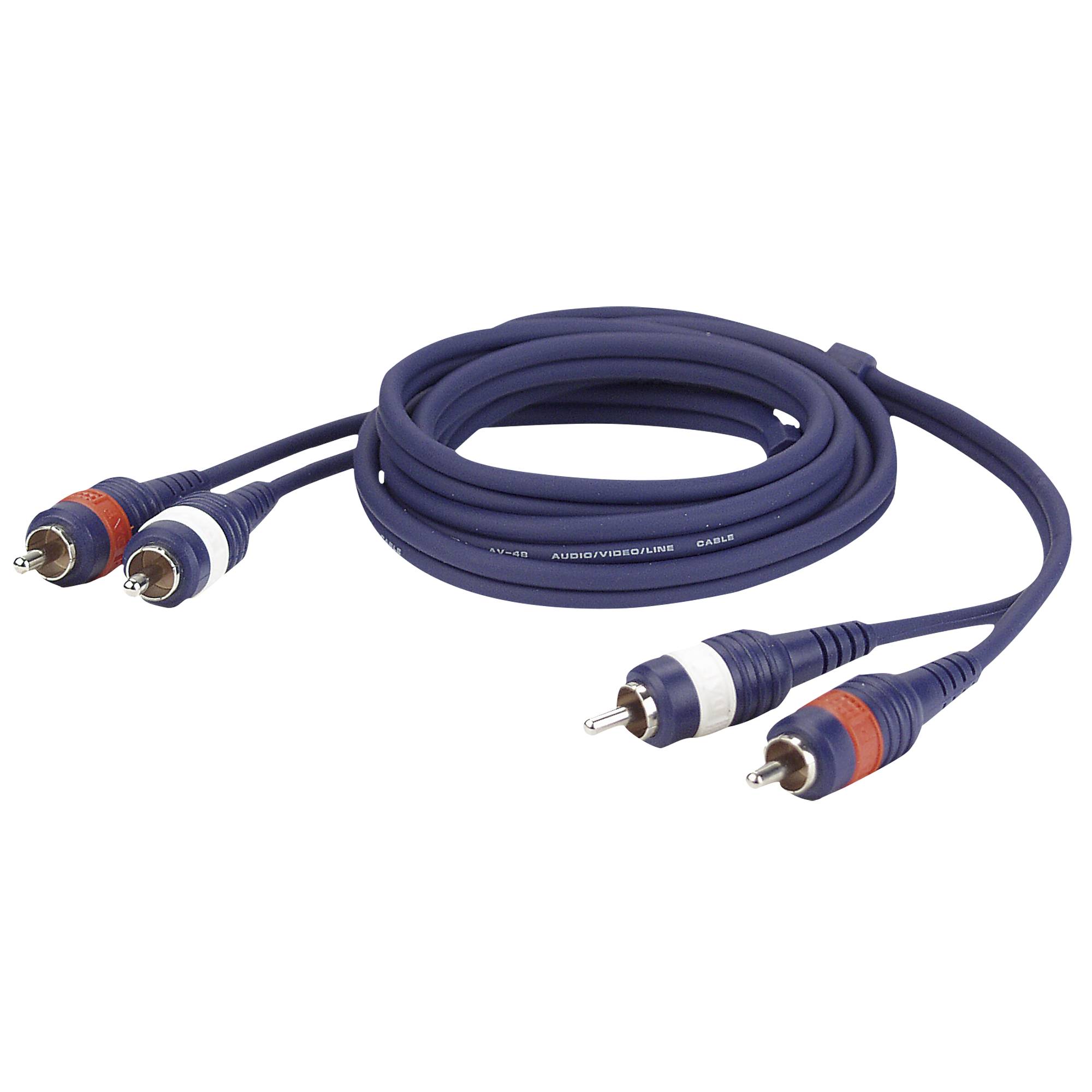 DAP FL24 - 2 RCA male L/R to 2 RCA male L/R 3 m