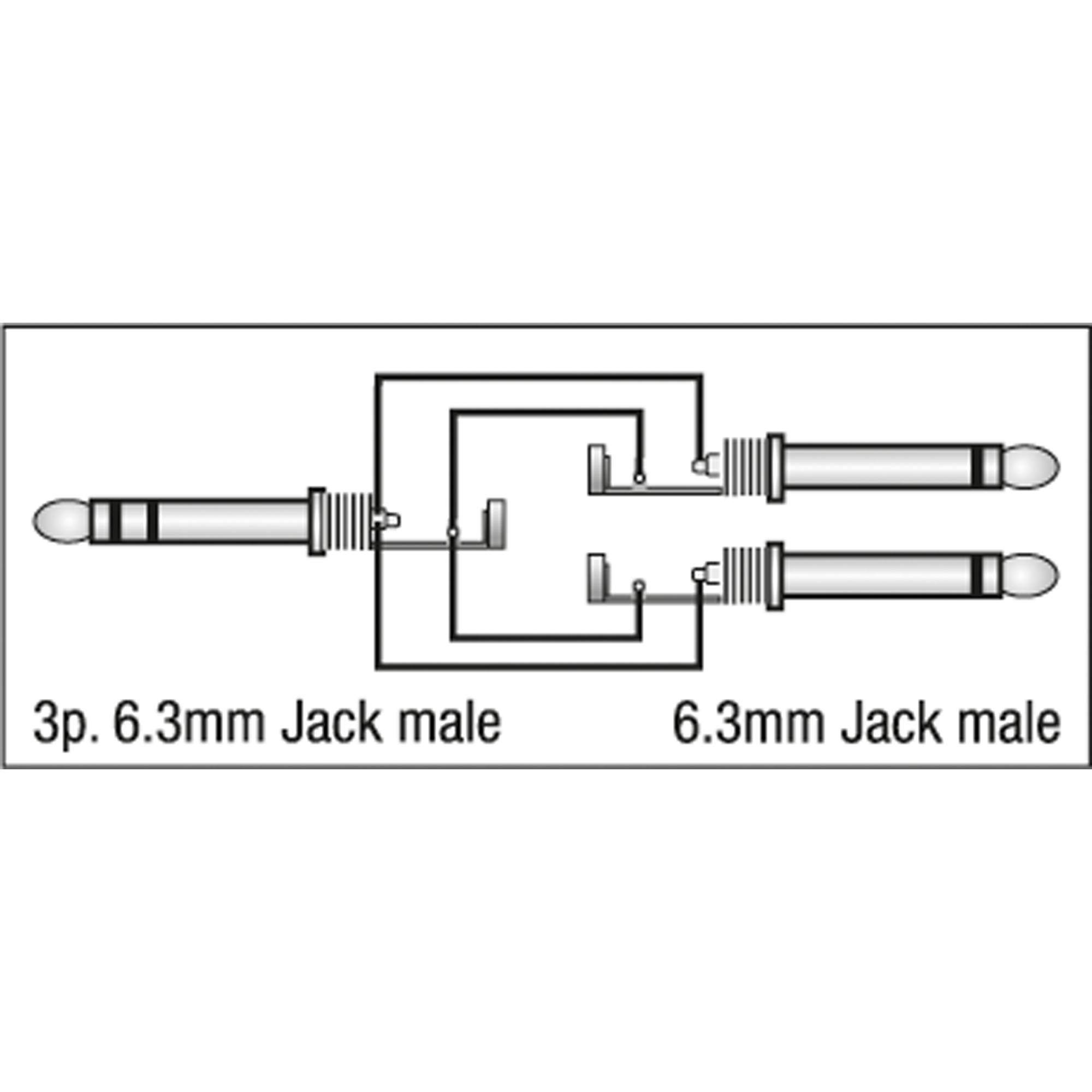 DAP FL69 - 8 Jack mono to 4 Jack stereo 6 m