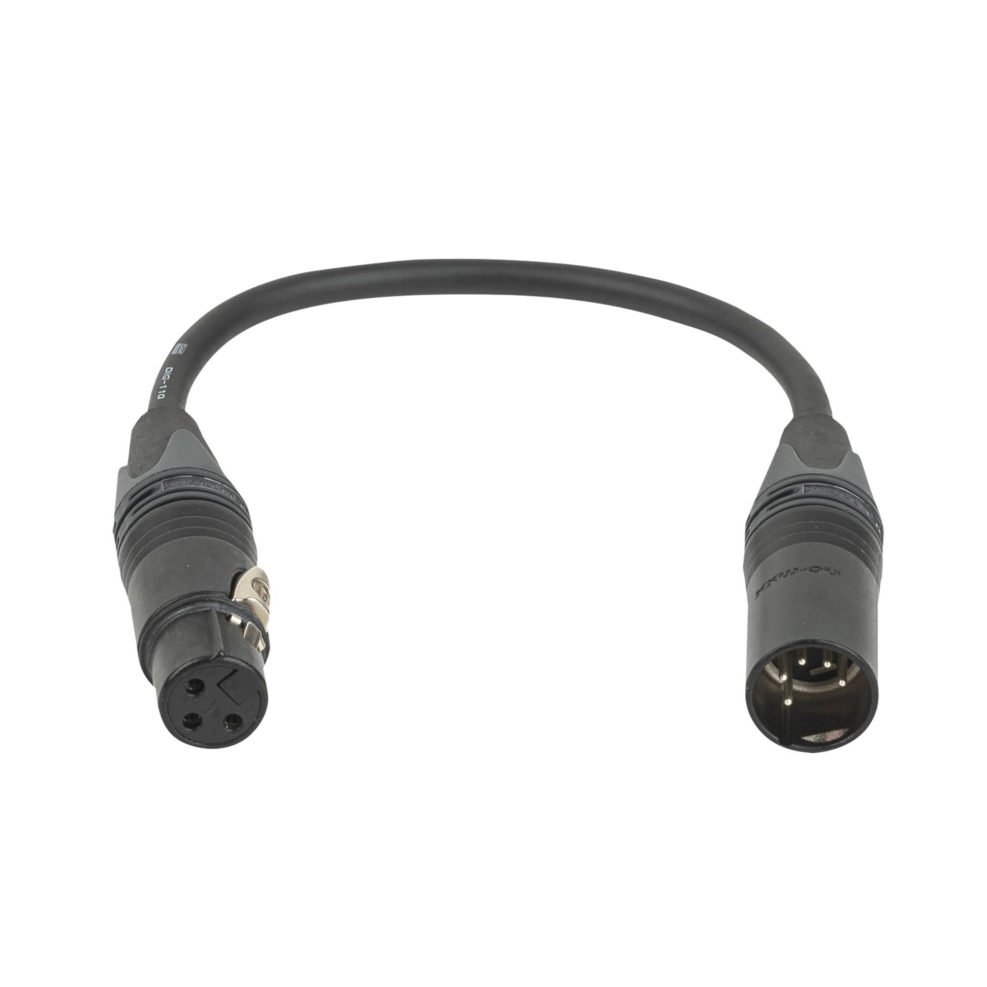 DAP 3-pin female to 5-pin male DMX adapter - Neutrik XX Kabel-Adapter