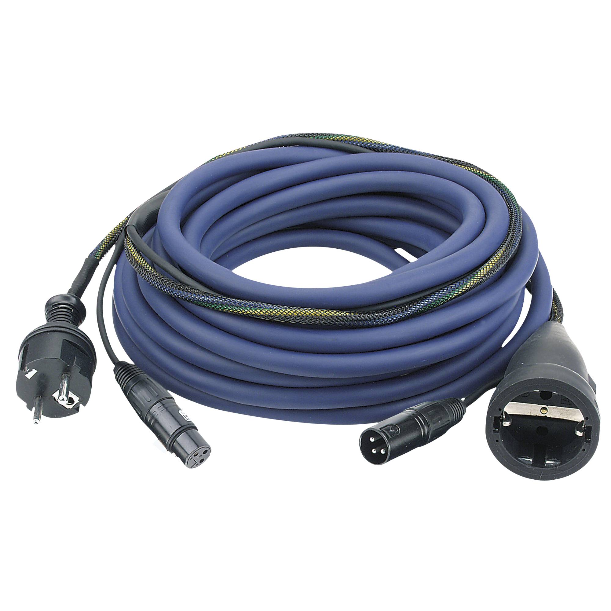 DAP FP09 - Schuko/XLR F - Schuko/XLR M - Audio / Power AUDIO Strom- und Signalkabel - 15 m