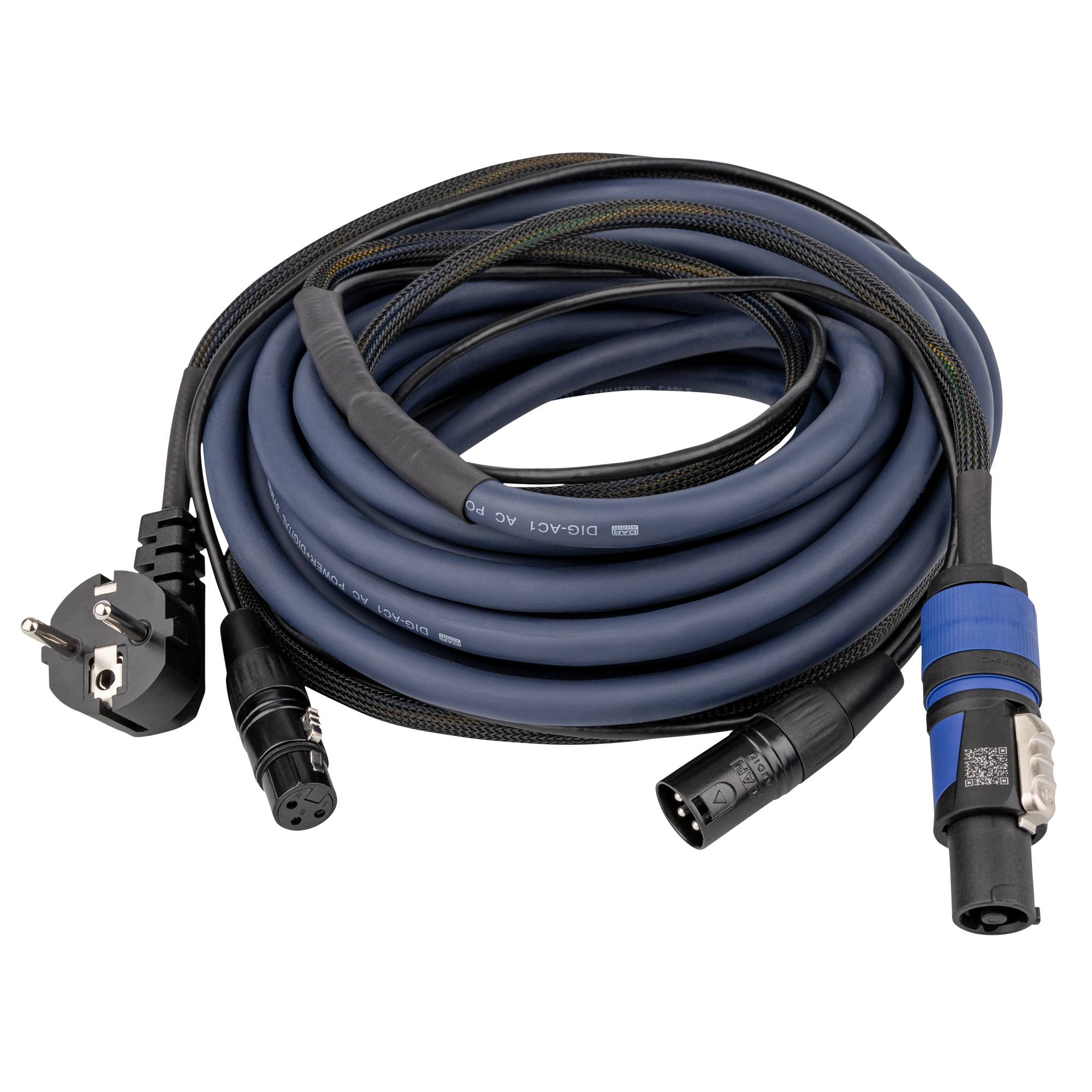 DAP FP10 - Schuko/XLR F - powerCON/XLR M - Audio / Power AUDIO Strom- und Signalkabel - 10m