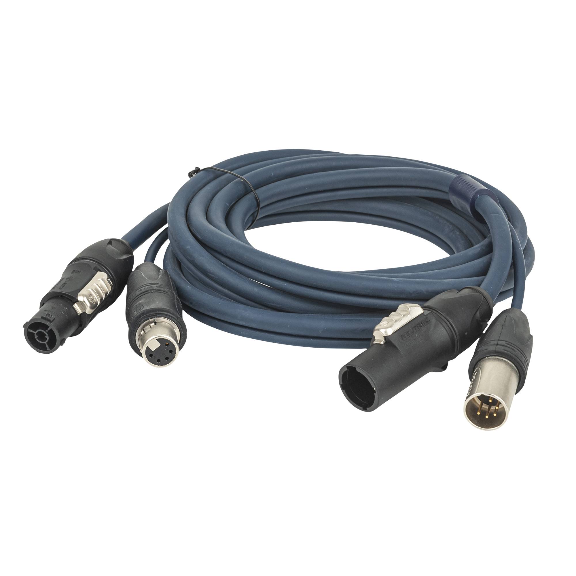 DAP FP-16 Hybrid Cable - powerCON TRUE1 & 5-pin XLR IP - DMX / Power DMX & Strom - 150 cm