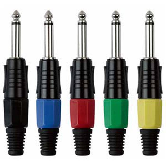 DAP 6.3 mm Jack Plug Mono Black housing Schwarze Kappe