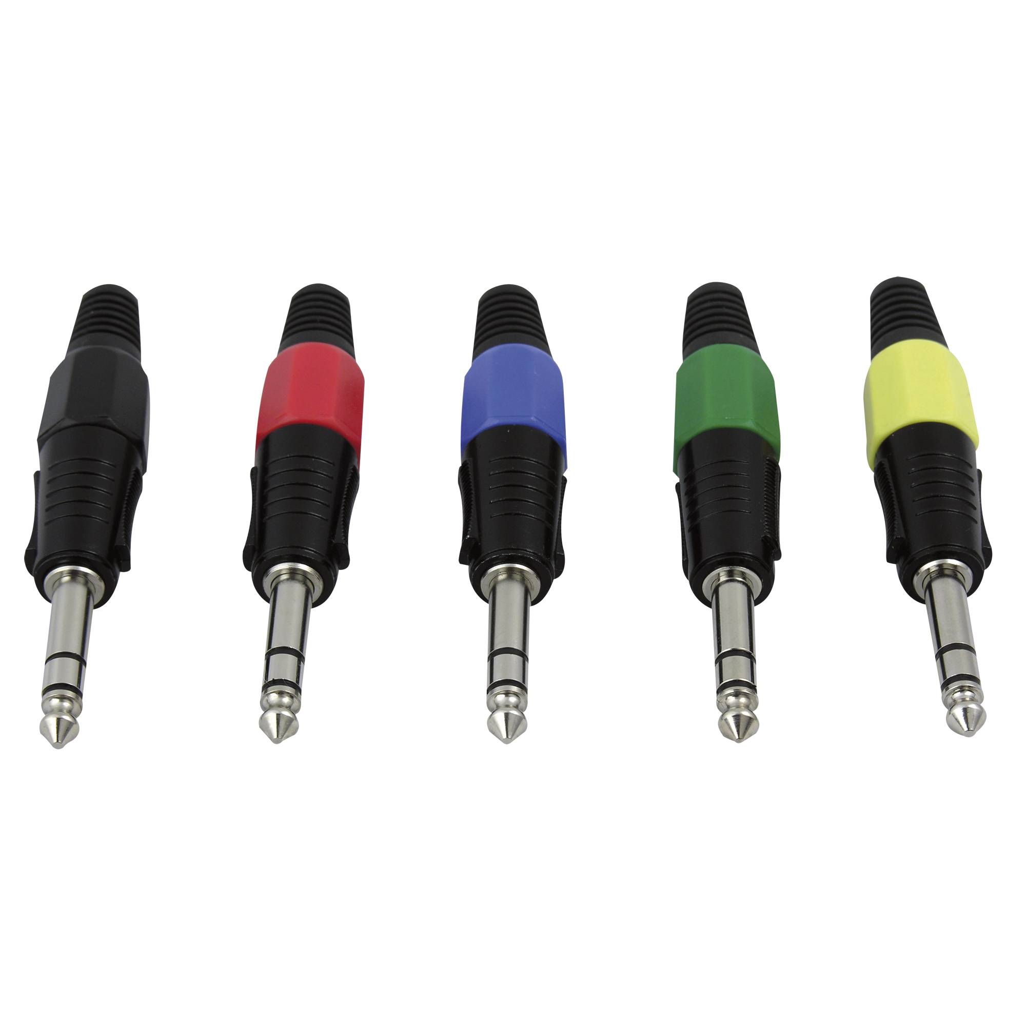 DAP 6.3 mm Jack Plug Stereo Black housing Schwarze Kappe