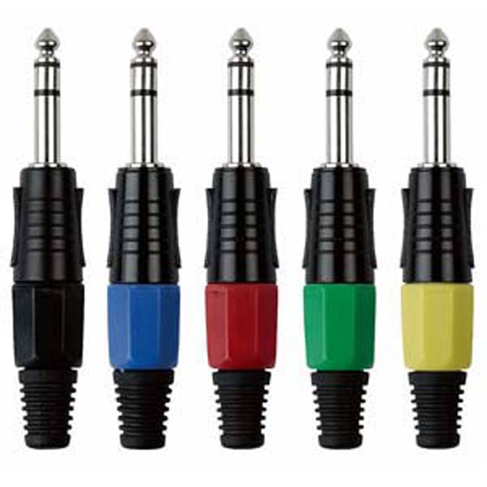 DAP 6.3 mm Jack Plug Stereo Black housing Schwarze Kappe