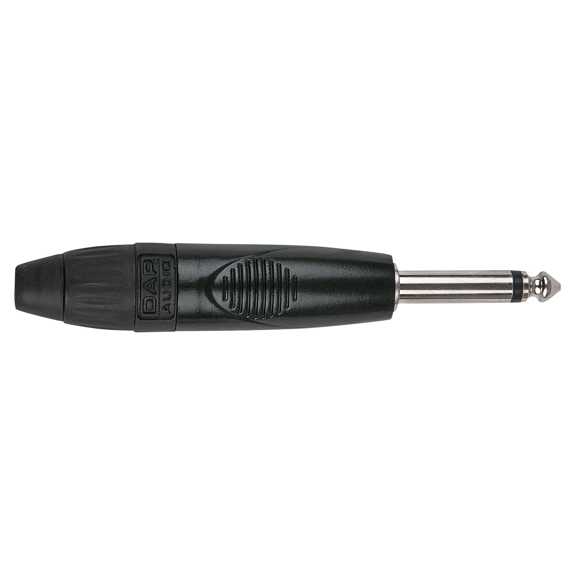 DAP 6.3 mm Jack X-type Mono Schwarzes Gehäuse