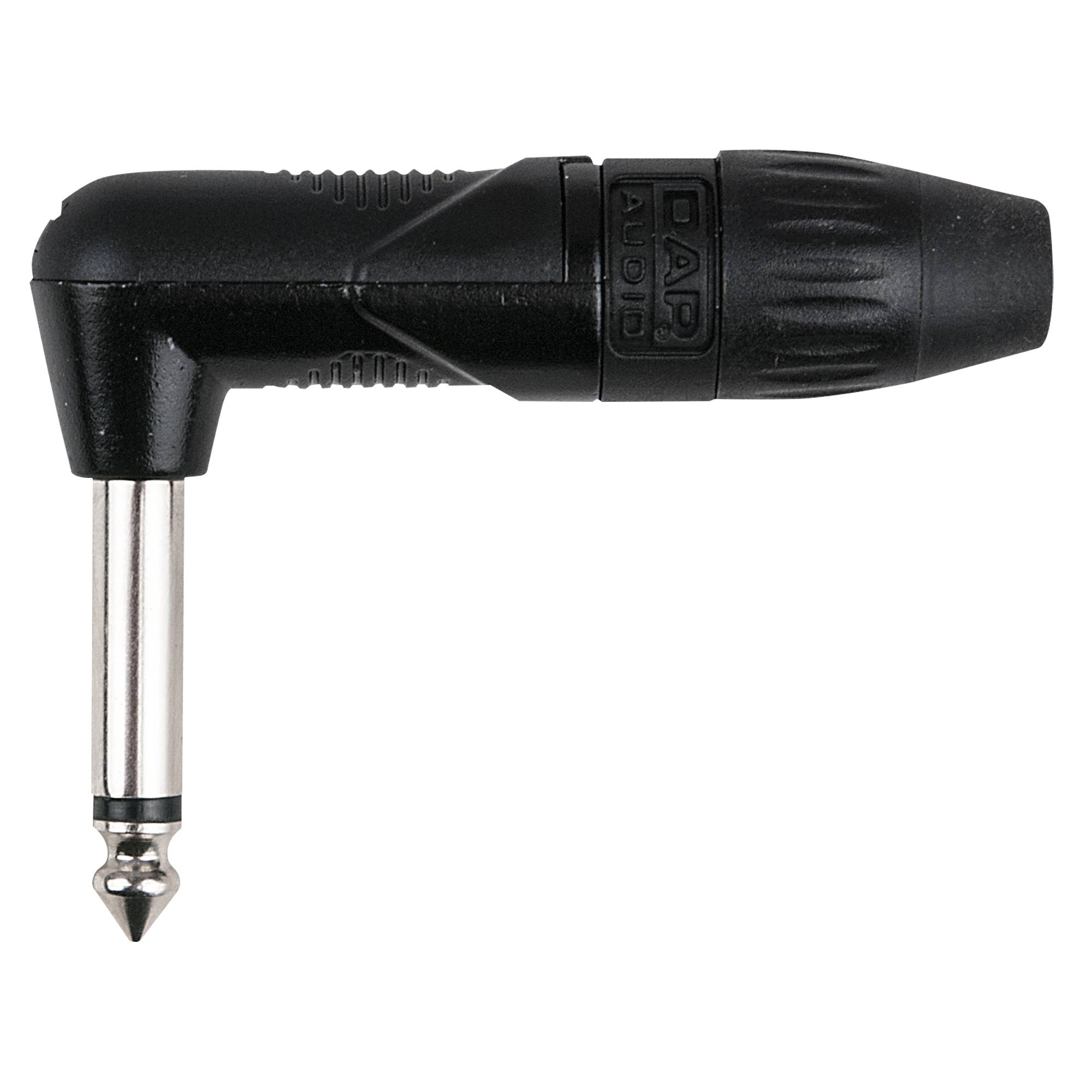 DAP 6.3 mm Right-angle Jack X-type Mono Schwarzes Gehäuse