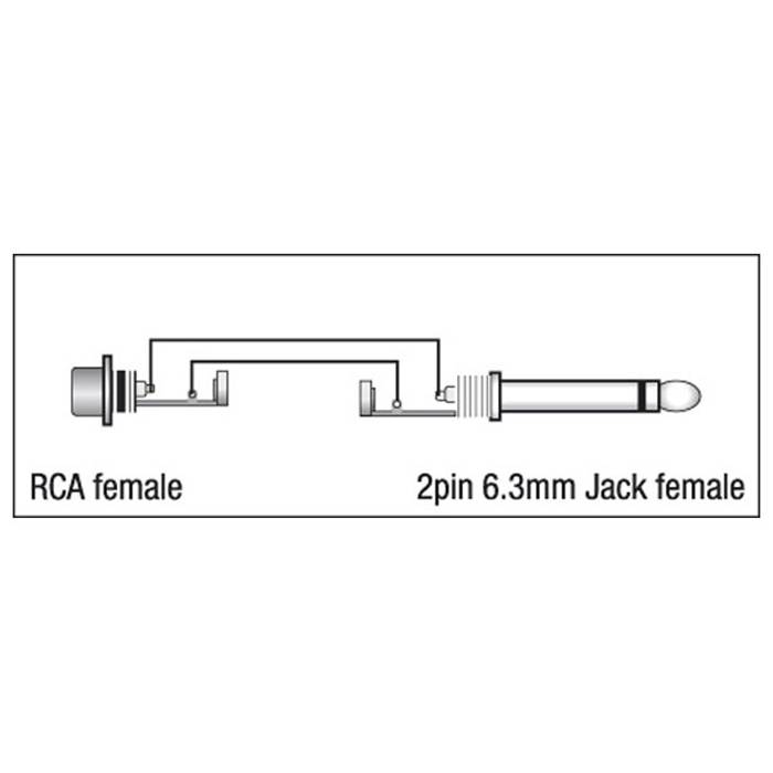 DAP XGA06 - RCA/F to Jack/M mono