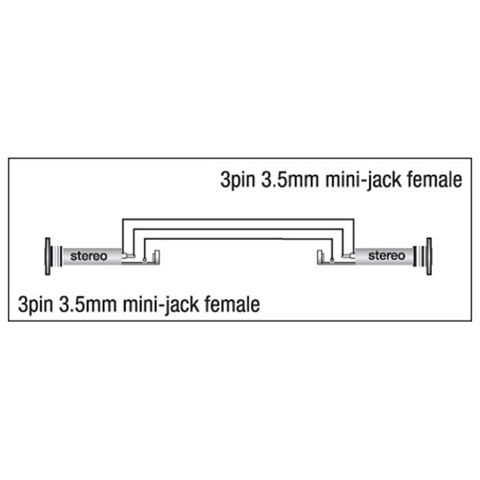 DAP XGA02 - mini-jack/F to mini-jack/F