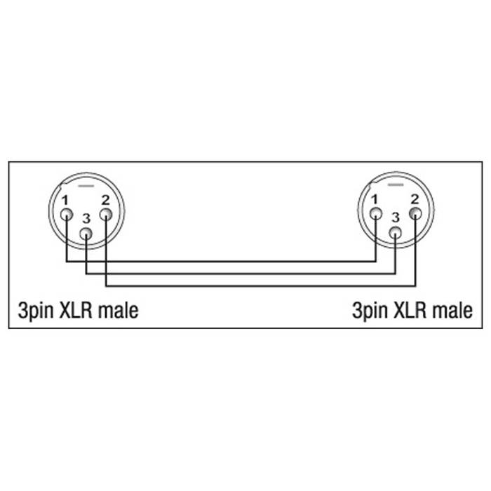 DAP XGA25 - XLR/M 3P to XLR/M 3P