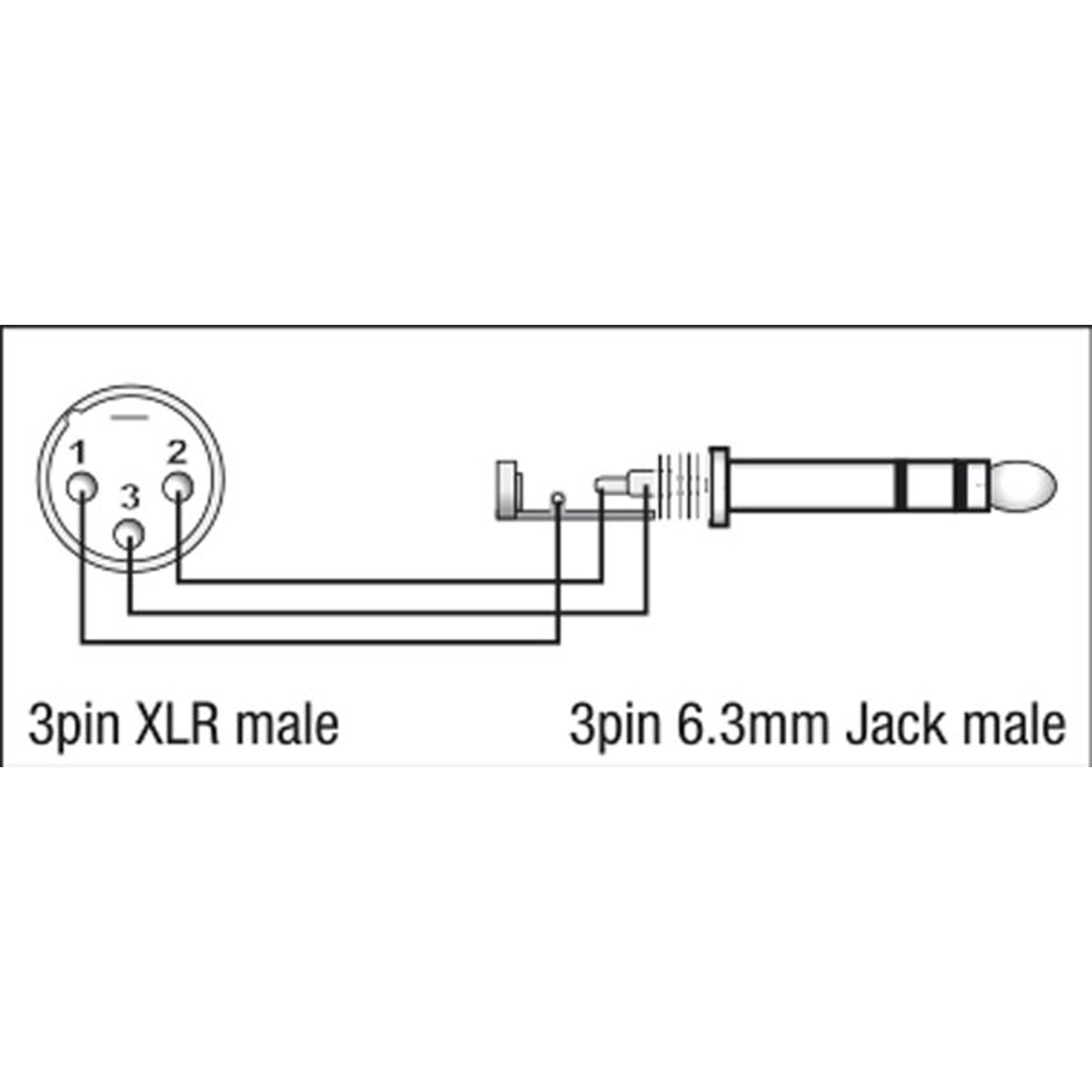 DAP XGA28 - XLR/M 3P to Jack/M stereo