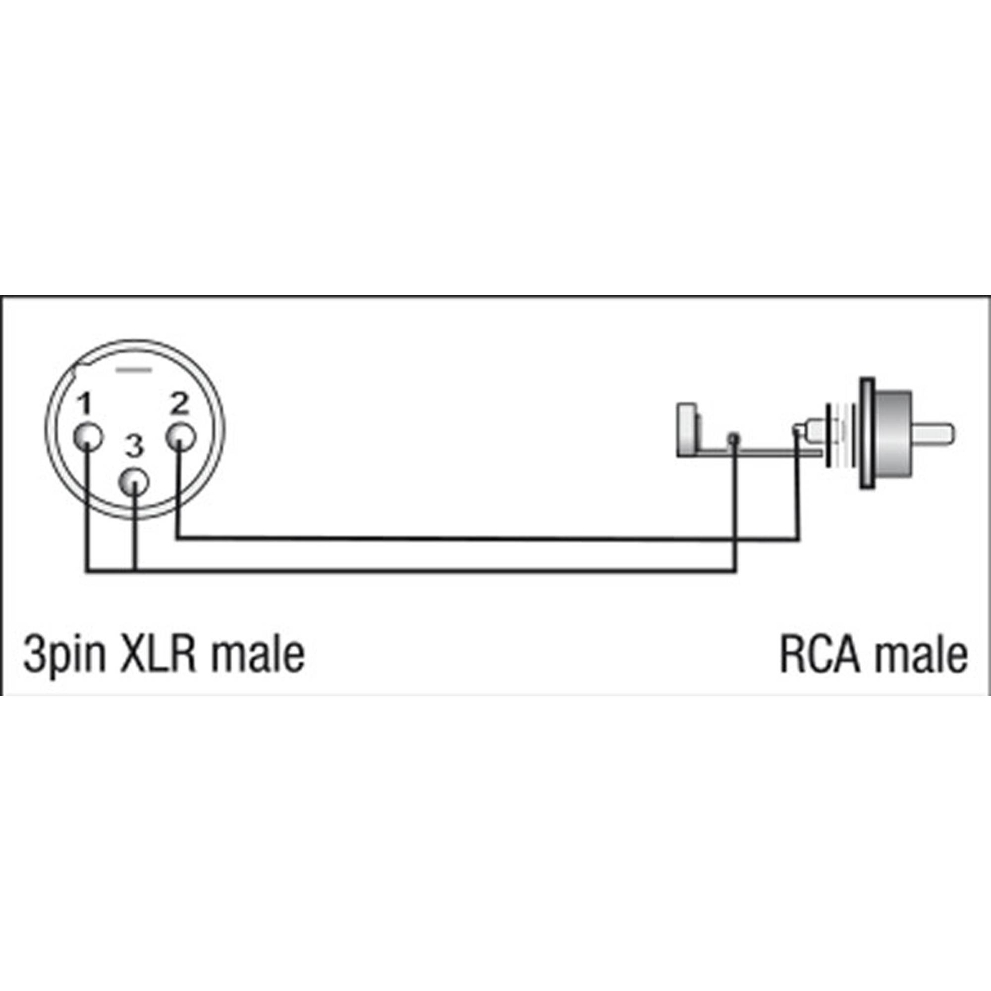 DAP XGA32 - XLR/M 3P to RCA/M