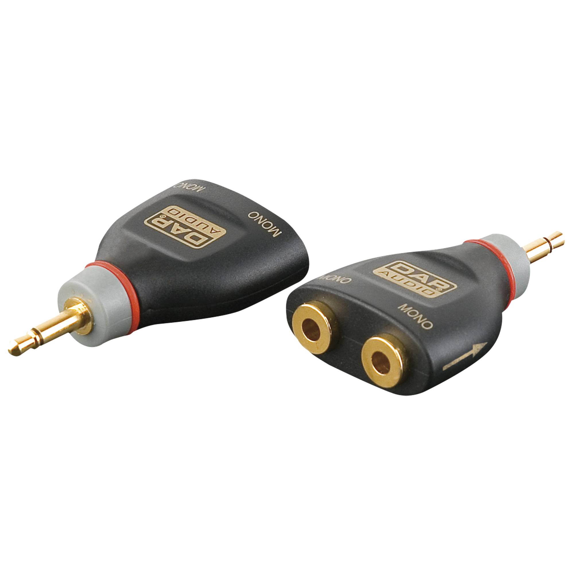 DAP XGA40 - mini-jack/M to 2 x mini-jack/F - incl. 2 x 10 kilo-Ohm resistors Inkl. 2 x 10 kOhm Widerstände