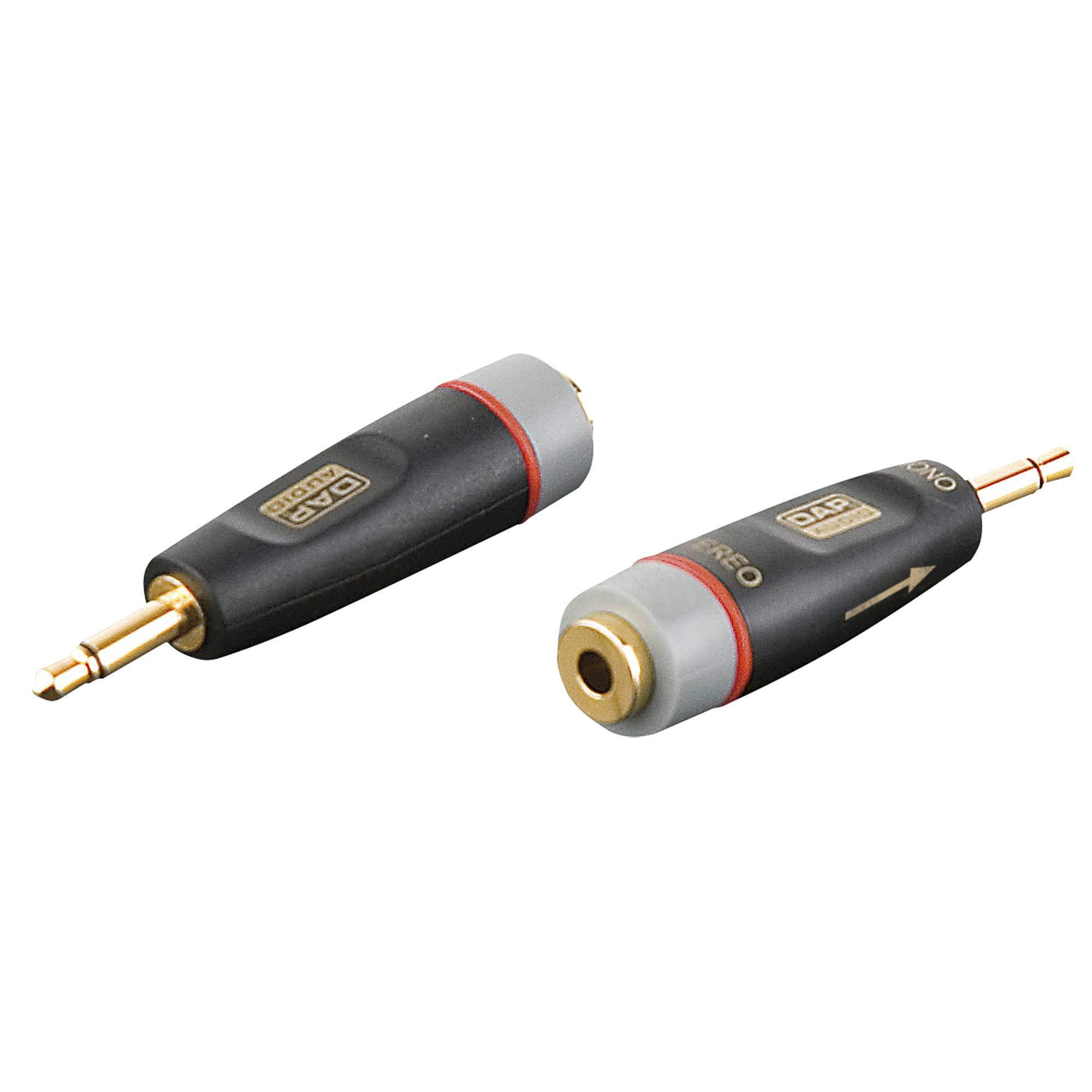 DAP XGA43 - mini-jack/M mono to mini-jack/F - incl. 2 x 10 kOhm resistors Inkl. 2 x 10 kOhm Widerstände