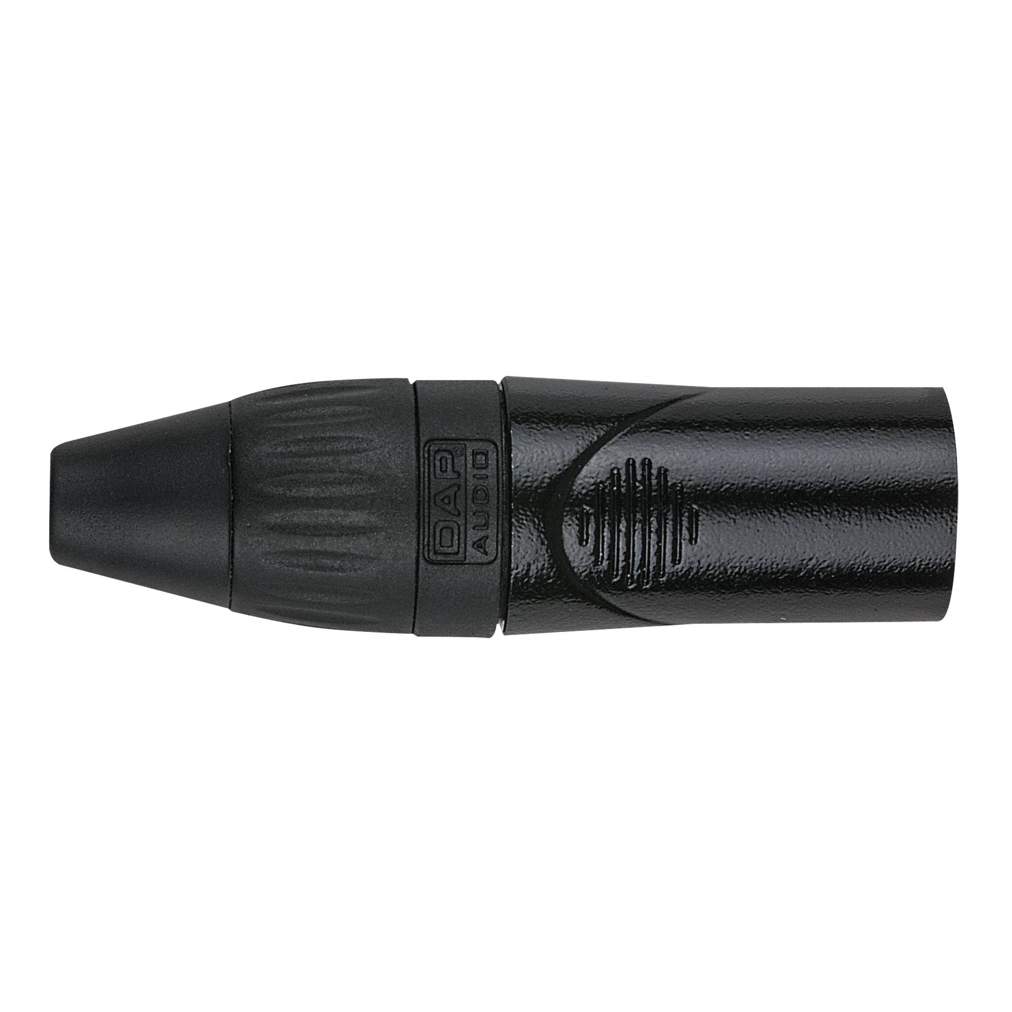 DAP XLR 3P X-type - male Schwarze Kappe