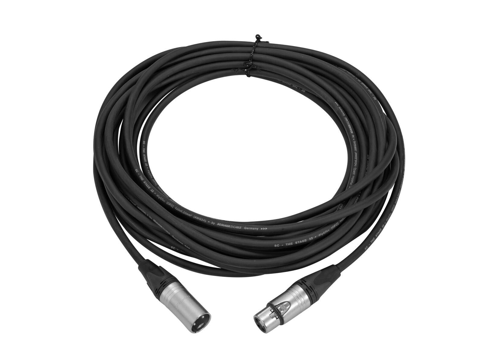 SOMMER CABLE XLR Kabel 3pol 10m sw Neutrik