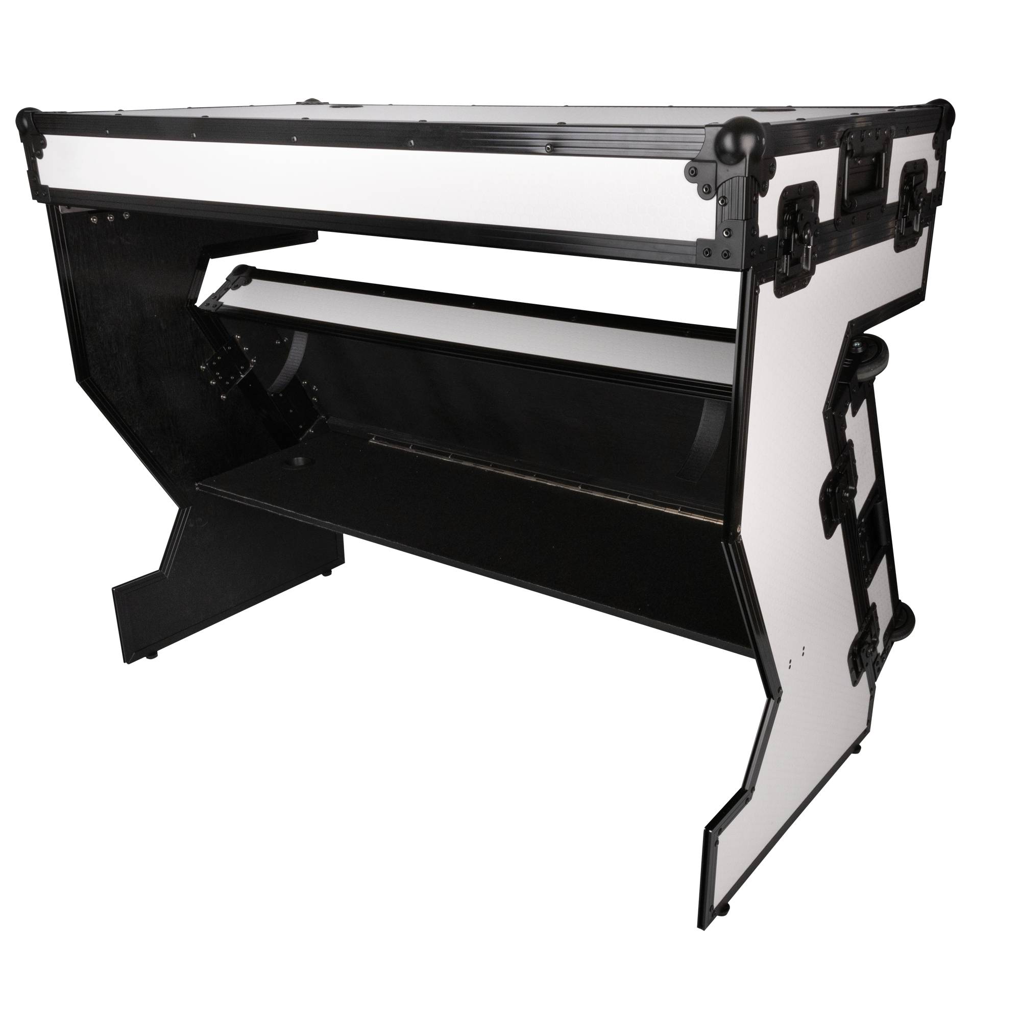 SHOWGEAR Portable Z-Style Table Mehrzweck - Hybrides Flightcase - Weiß