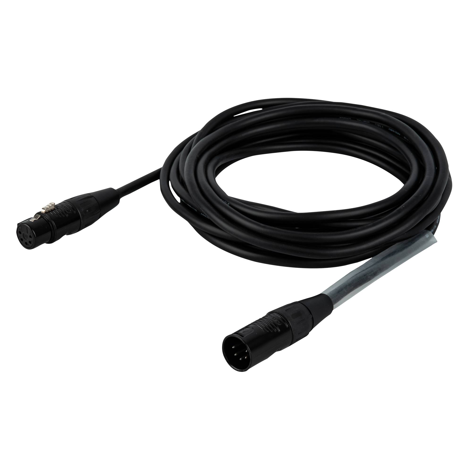DAP FLR08 - DMX/AES-EBU XLR/M 5P to XLR/F 5P 6 m - versilbert