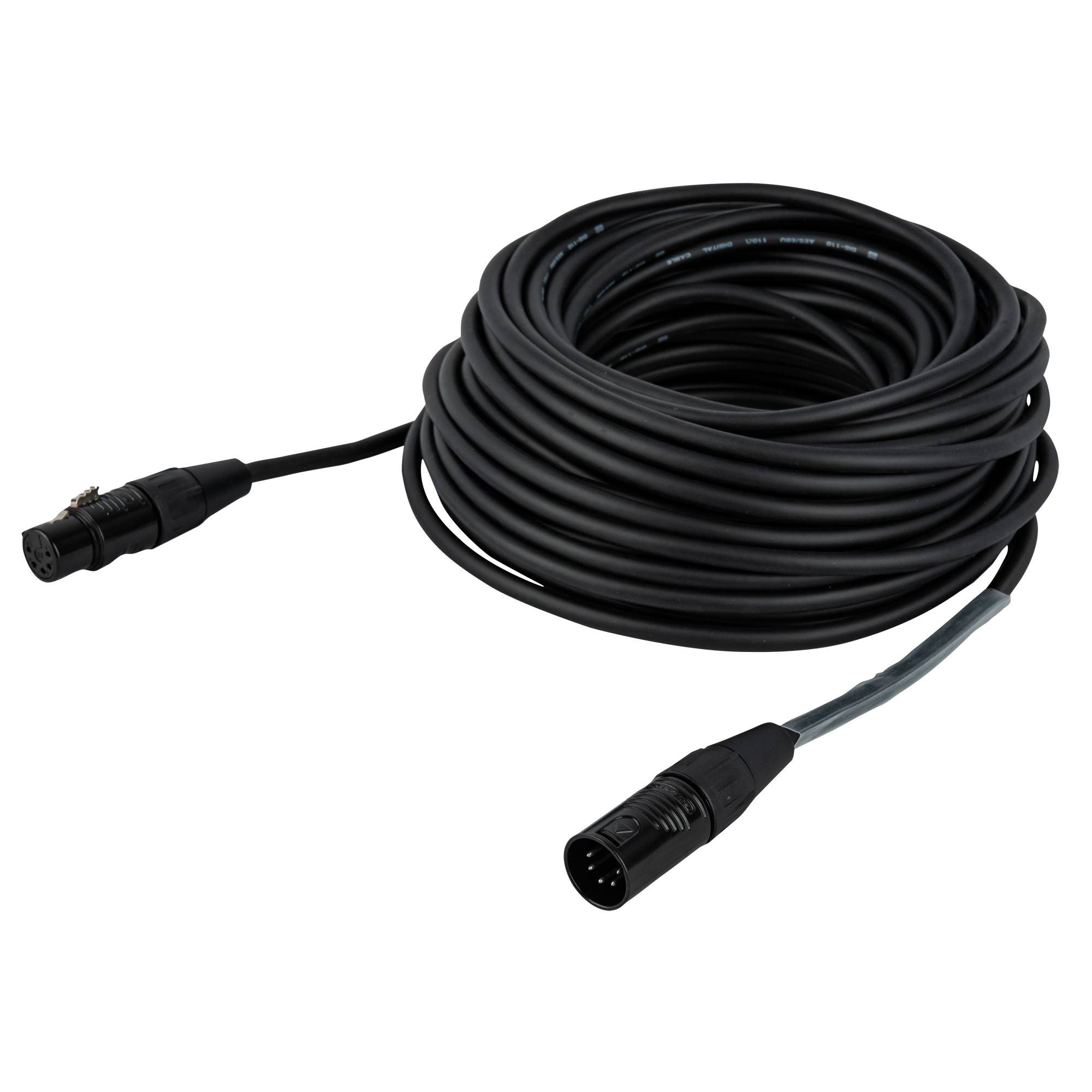 DAP FLR08 - DMX/AES-EBU XLR/M 5P to XLR/F 5P 20 m - versilbert