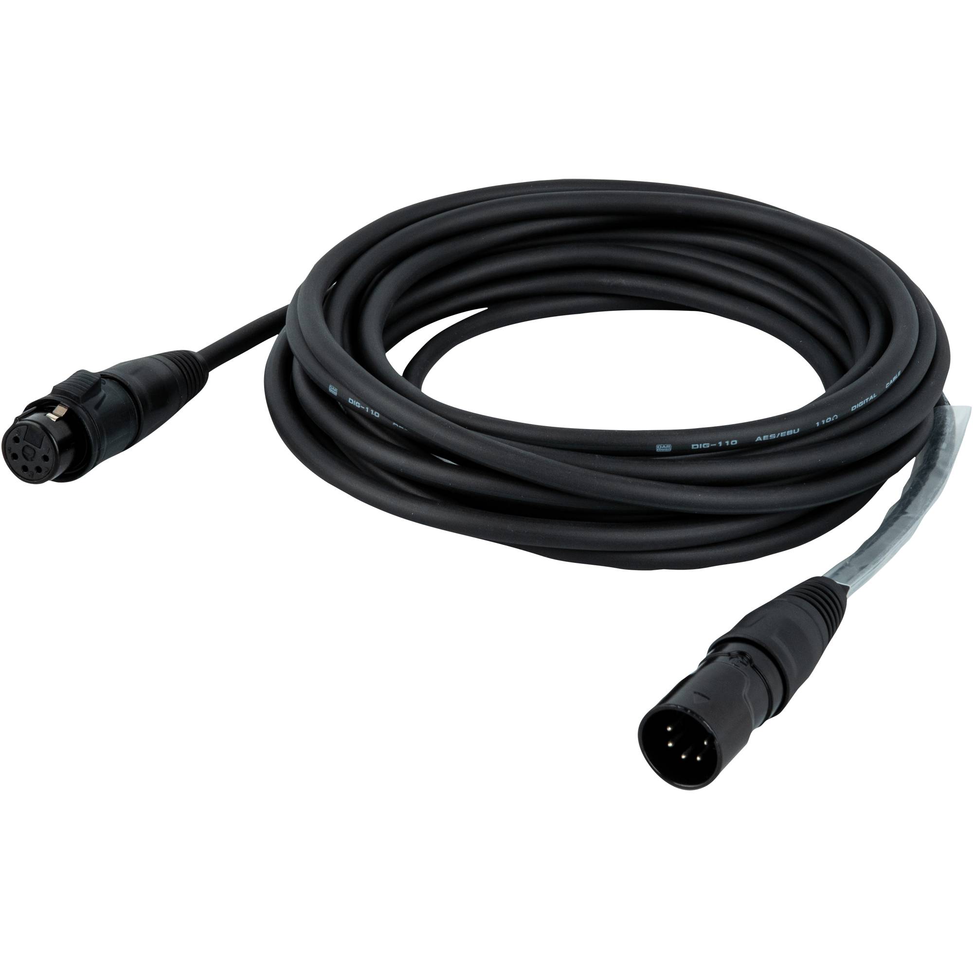 DAP FLR75 - IP65 DMX/AES-EBU XLR/M 5P to XLR/F 5P Rean RCX5 connectors 6 m