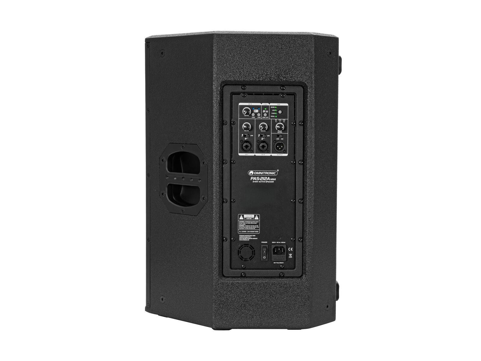 OMNITRONIC PAS-212A MK4 2-Wege-Top, aktiv, DSP, BT
