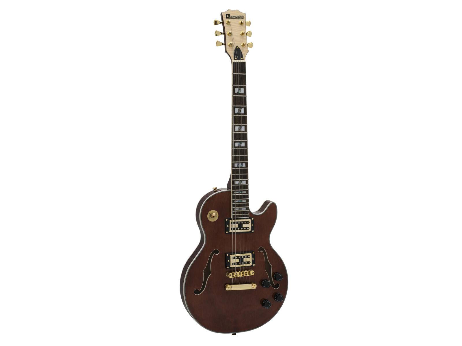 DIMAVERY LP-600 E-Gitarre, braun