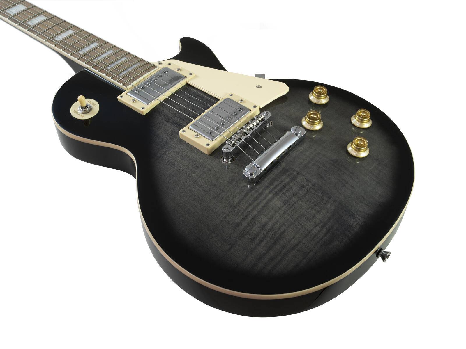 DIMAVERY LP-750 E-Gitarre, Translucent gray blackburst