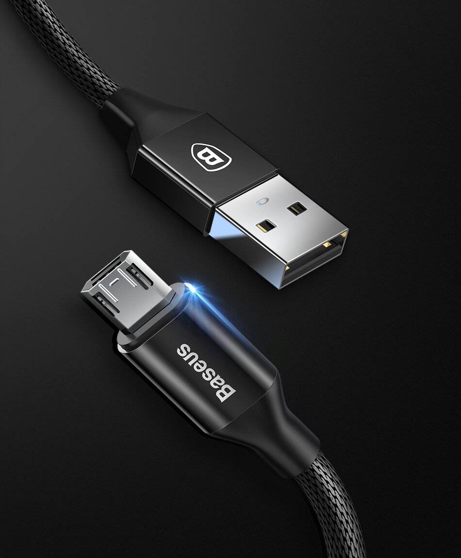 Baseus Yiven Micro USB Kabel 150cm 2A - Schwarz
